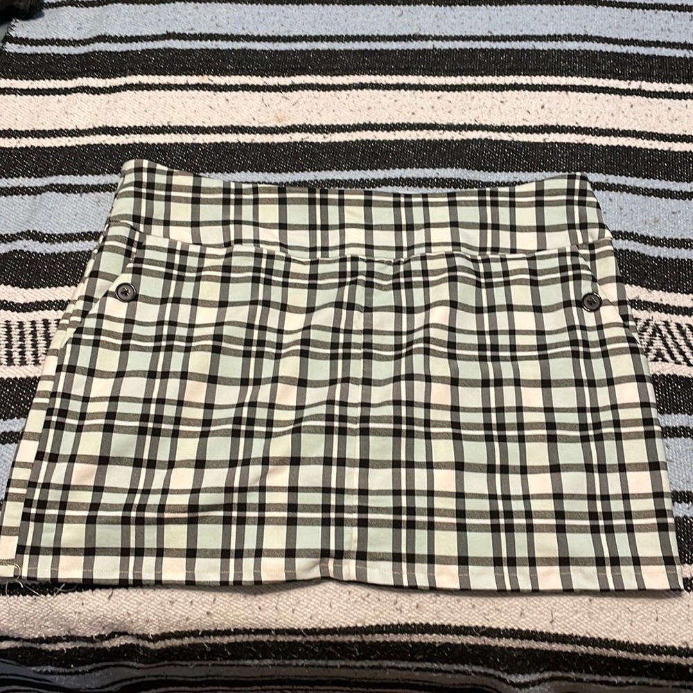 Mini schoolgirl checkered skirt size 14